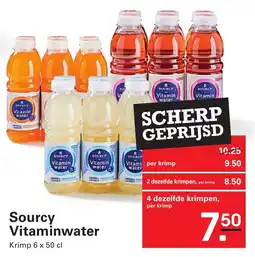 Sligro Sourcy Vitaminwater aanbieding