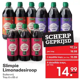 Sligro Slimpie Limonadesiroop aanbieding