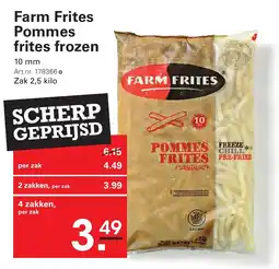 Sligro Farm Frites Pommes frites frozen aanbieding