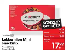 Sligro Lekkernijen Mini snackmix aanbieding