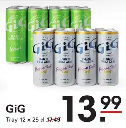 Sligro GiG Hard Seltzer aanbieding