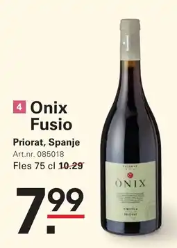 Sligro Onix Fusio aanbieding