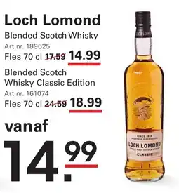 Sligro Loch Lomond Blended Scotch Whisky Classic Edition aanbieding