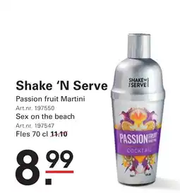 Sligro Shake 'N Serve Passion fruit Martini aanbieding