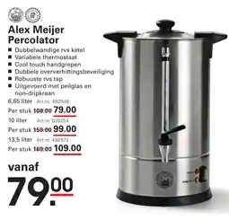 Sligro Alex Meijer Percolator aanbieding