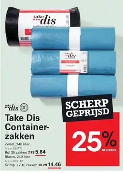 Sligro Take Dis Container-zakken aanbieding