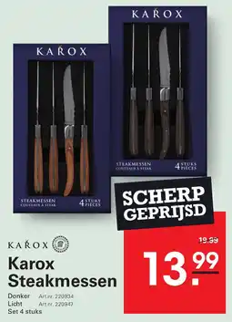 Sligro Karox Steakmessens aanbieding