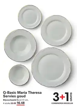 Sligro Q-Basic Maria Theresa Servies goud aanbieding