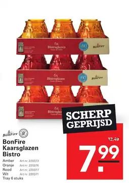 Sligro BonFire Kaarsglazen Bistro aanbieding