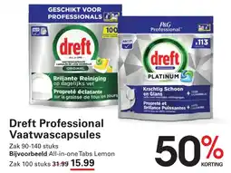 Sligro Dreft Professional Vaatwascapsules aanbieding