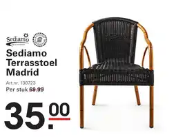 Sligro Sediamo Terrasstoel Madrid aanbieding