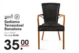 Sligro Sediamo Terrasstoel Barcelona aanbieding