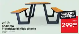 Sligro Sediamo Picknicktafel Middelkerke aanbieding