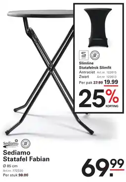 Sligro Sediamo Statafel Fabian aanbieding