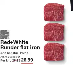 Sligro Red+White Runder flat iron aanbieding