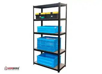 DealDonkey Herzberg HG-8027BLK Stellingkast aanbieding