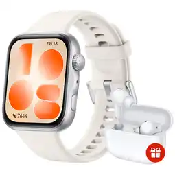 MediaMarkt Huawei Watch Fit 5 White + Freebuds Se4 Smartwatch Wit aanbieding
