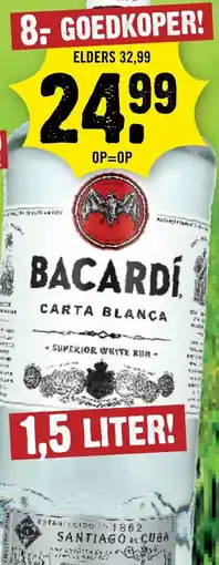Dirck 3 Bacardi carta blanca aanbieding