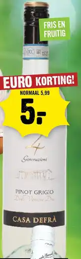 Dirck 3 Casa Defrà Pinot Grigio aanbieding