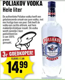 Dirck 3 Poliakov vodka aanbieding