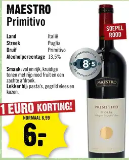 Dirck 3 Maestro Primitivo aanbieding
