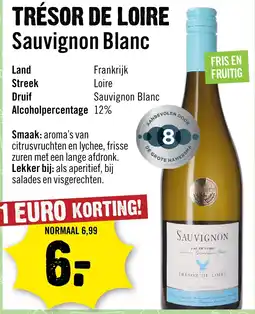 Dirck 3 Trésor de Loire Sauvignon Blanc aanbieding