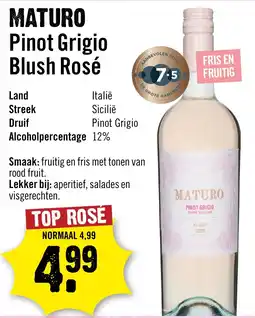 Dirck 3 Maturo Pinot Grigio Blush Rosé aanbieding