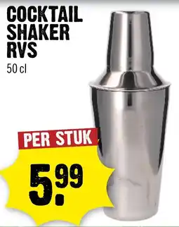 Dirck 3 RVS cocktail shaker aanbieding