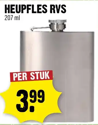 Dirck 3 Heupfles rvs aanbieding