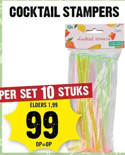Dirck 3 Cocktail stampers aanbieding
