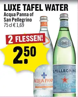 Dirck 3 Acqua Panna of San Pellegrino aanbieding