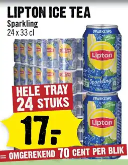 Dirck 3 Lipton ice tea sparkling aanbieding