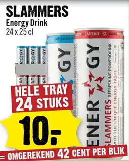 Dirck 3 slammers energy drink aanbieding