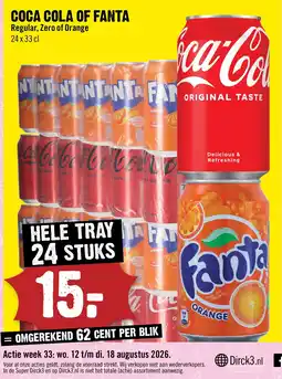 Dirck 3 Coca Cola of Fanta aanbieding