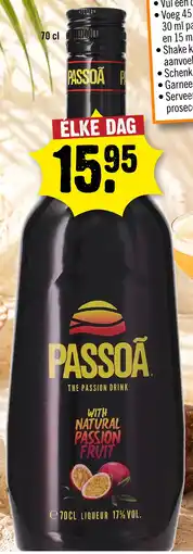 Dirck 3 Passoa The Passion Drink aanbieding