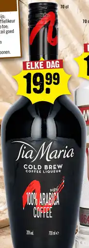 Dirck 3 Tia Maria Cold Brew Coffee Liqueur aanbieding