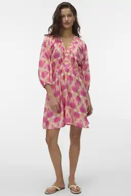 Wehkamp VERO MODA zomerjurk roze aanbieding
