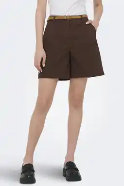 Wehkamp JDY regularwaist bermuda short donkerbruin aanbieding