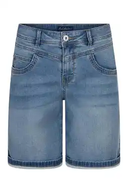 Wehkamp Red Button straight highwaist short medium blue denim aanbieding