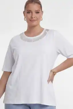 Wehkamp YOEK T-shirt wit aanbieding