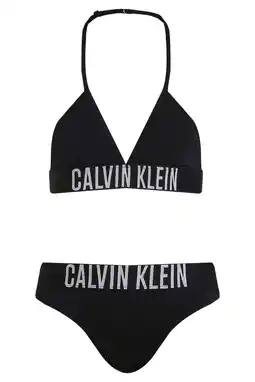 Wehkamp Calvin Klein triangel bikini zwart aanbieding