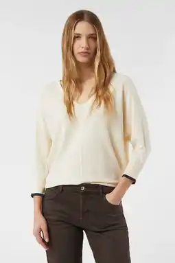 Wehkamp comma pullover ecru aanbieding