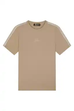 Wehkamp Malelions slim T-shirt taupe aanbieding