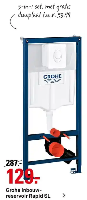 Karwei Grohe Inbowreservoir Rapid SL aanbieding