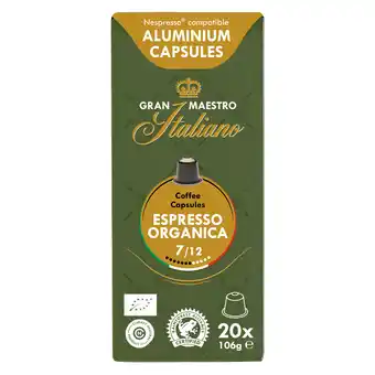 Koffievoordeel.nl Gran Maestro Italiano - Espresso Organica (Organic) - cups aanbieding