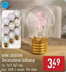 ALDI Home creation decoratieve ledlamp aanbieding