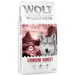 Zooplus Wolf of Wilderness Crimson Sunset Lam & Geit - graanvrij - 12 kg Nieuw Recept aanbieding