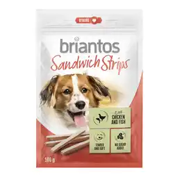 Zooplus Briantos Sandwich Strips voor honden - 4 x 100 g aanbieding