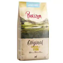 Zooplus Purizon Large Puppy Kip & Vis - graanvrij - 12 kg Nieuw Receptuur aanbieding