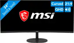 Coolblue MSI PRO MP341CQ E12 Curved aanbieding